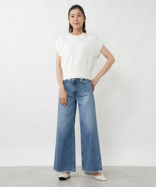 NEMIKA / ネミカ テーラードジャケット | スレッド編みニットベスト【NEMIKA】 | 詳細4