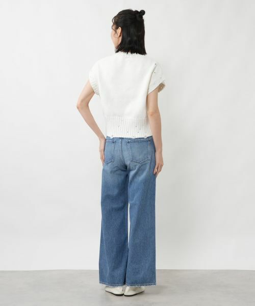 NEMIKA / ネミカ テーラードジャケット | スレッド編みニットベスト【NEMIKA】 | 詳細6