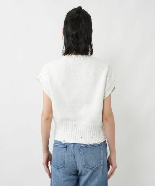 NEMIKA / ネミカ テーラードジャケット | スレッド編みニットベスト【NEMIKA】 | 詳細9