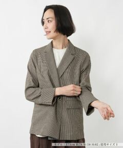 NEMIKA / ネミカ テーラードジャケット | チェックダブルテーラードジャケット【NEMIKA】
