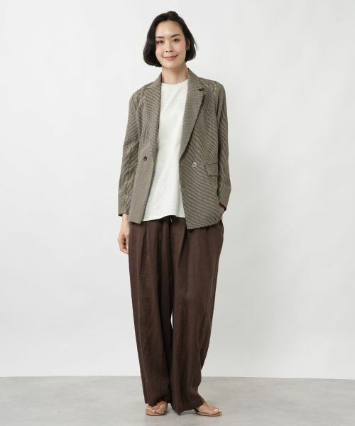 NEMIKA / ネミカ テーラードジャケット | チェックダブルテーラードジャケット【NEMIKA】 | 詳細1