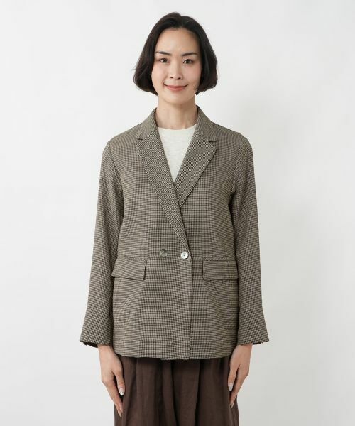 NEMIKA / ネミカ テーラードジャケット | チェックダブルテーラードジャケット【NEMIKA】 | 詳細4
