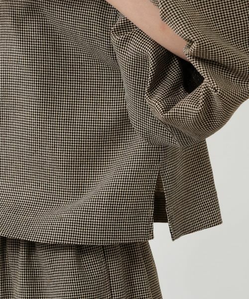 NEMIKA / ネミカ テーラードジャケット | チェックバルーンスリーブジャケット【NEMIKA】 | 詳細10