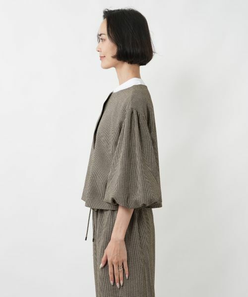 NEMIKA / ネミカ テーラードジャケット | チェックバルーンスリーブジャケット【NEMIKA】 | 詳細5