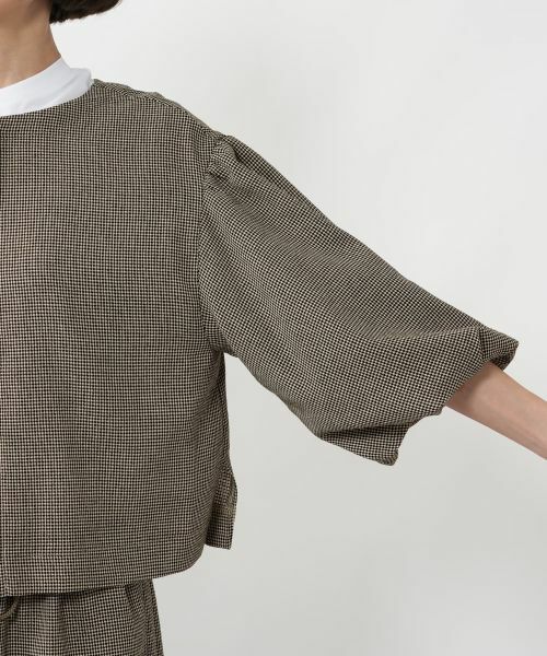 NEMIKA / ネミカ テーラードジャケット | チェックバルーンスリーブジャケット【NEMIKA】 | 詳細9