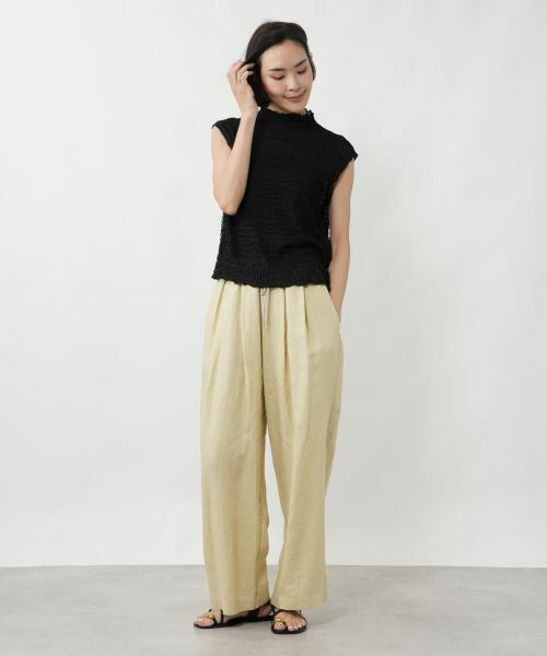 NEMIKA / ネミカ カットソー | フリルノースリーブニットソー【NEMIKA】 | 詳細1