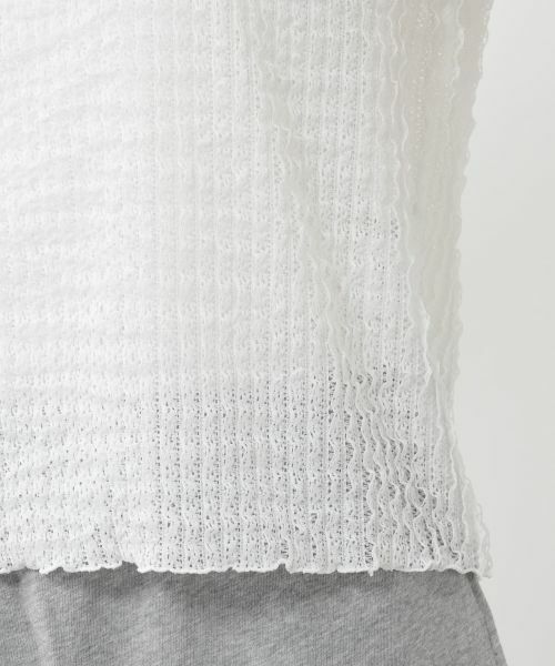 NEMIKA / ネミカ カットソー | フリルノースリーブニットソー【NEMIKA】 | 詳細16