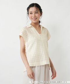 NEMIKA / ネミカ シャツ・ブラウス | ギンガムチェックスキッパーブラウス【NEMIKA】