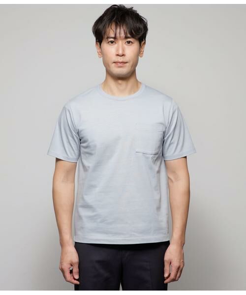 NEWYORKER / ニューヨーカー Tシャツ | I cotoni di Albini 天竺 無地 半袖クルーネックTシャツ | 詳細12