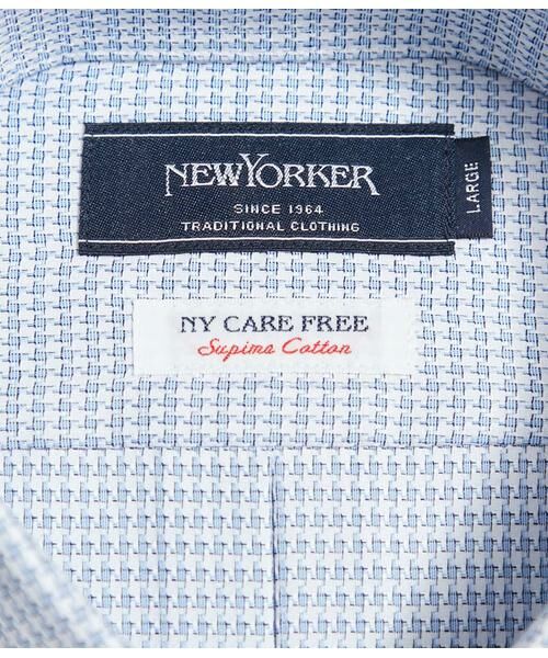 NEWYORKER / ニューヨーカー シャツ・ブラウス | NY CARE FREE・SUPIMA COTTON ジオメトリック千鳥 長袖ボタンダウンシャツ | 詳細8