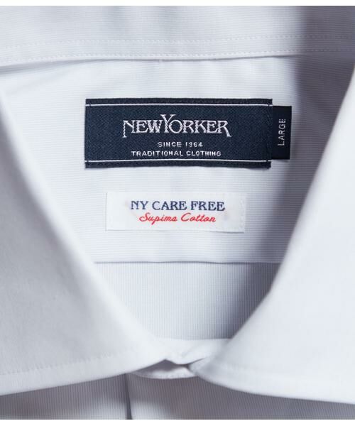 NEWYORKER / ニューヨーカー シャツ・ブラウス | NY CARE FREE ヘアライン 長袖ワイドスプレッドカラーシャツ | 詳細7