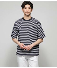 NY CARE FREE ボーダー 半袖クルーネックTシャツ