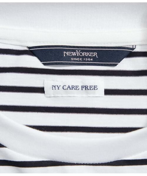 NEWYORKER / ニューヨーカー Tシャツ | NY CARE FREE ボーダー 半袖クルーネックTシャツ | 詳細8