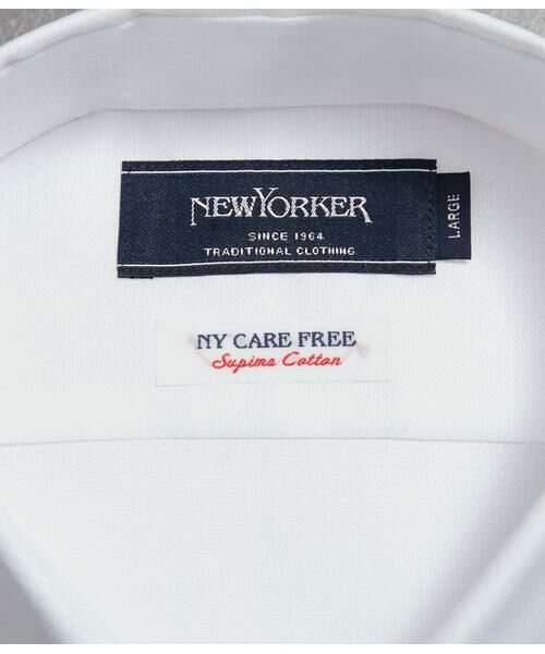 NEWYORKER / ニューヨーカー シャツ・ブラウス | NY CARE FREE・SUPIMA COTTON ドビー無地 長袖ワイドスプレッドカラーシャツ | 詳細8