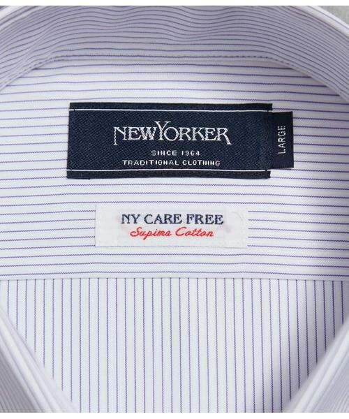 NEWYORKER / ニューヨーカー シャツ・ブラウス | NY CARE FREE・SUPIMA COTTON ストライプ 長袖ワイドスプレッドカラーシャツ | 詳細7