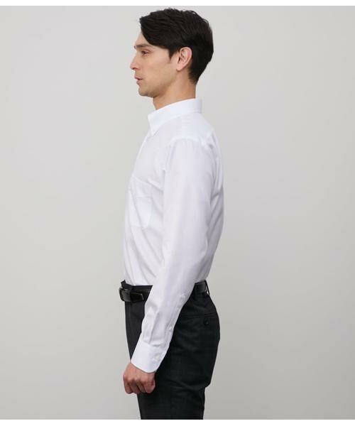 NEWYORKER / ニューヨーカー シャツ・ブラウス | NY CARE FREE・SUPIMA COTTON ヘリンボーン 長袖ボタンダウンシャツ | 詳細2