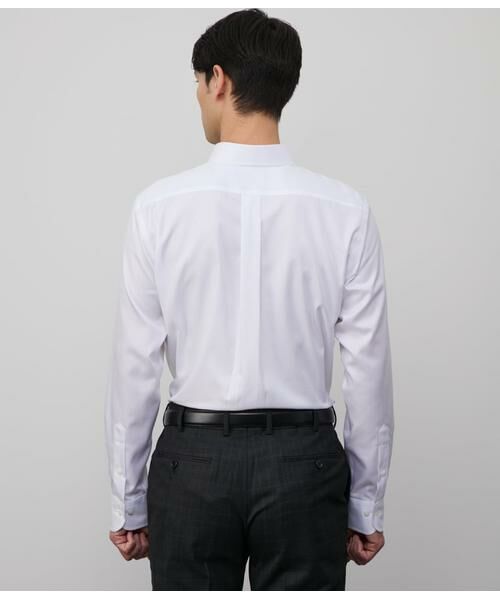 NEWYORKER / ニューヨーカー シャツ・ブラウス | NY CARE FREE・SUPIMA COTTON ヘリンボーン 長袖ボタンダウンシャツ | 詳細3