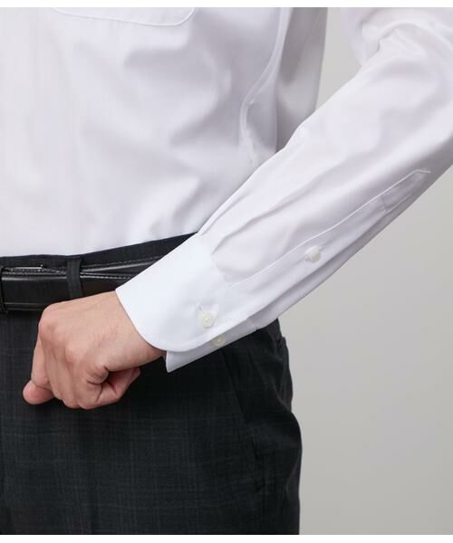 NEWYORKER / ニューヨーカー シャツ・ブラウス | NY CARE FREE・SUPIMA COTTON ヘリンボーン 長袖ボタンダウンシャツ | 詳細6