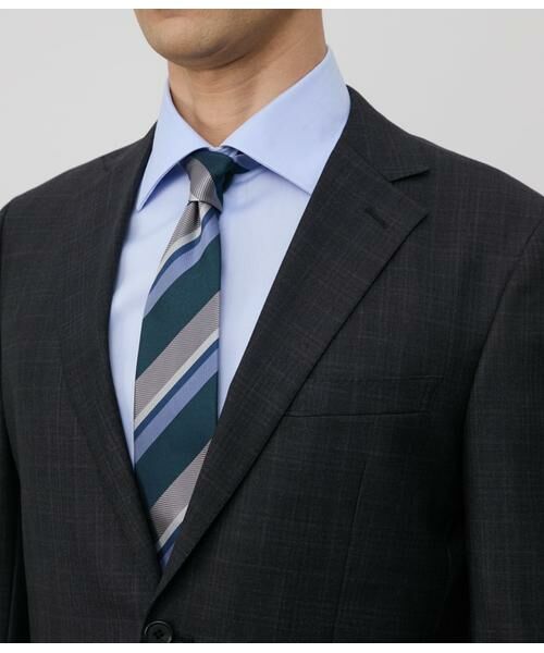 NEWYORKER / ニューヨーカー シャツ・ブラウス | NY CARE FREE・SUPIMA COTTON ヘリンボーン 長袖ワイドカラーシャツ | 詳細13