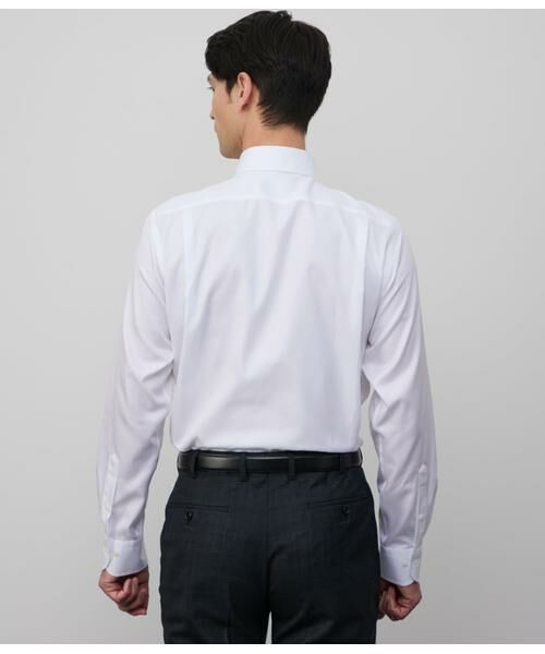 NEWYORKER / ニューヨーカー シャツ・ブラウス | NY CARE FREE・SUPIMA COTTON ヘリンボーン 長袖ワイドカラーシャツ | 詳細3