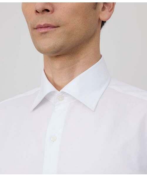 NEWYORKER / ニューヨーカー シャツ・ブラウス | NY CARE FREE・SUPIMA COTTON ヘリンボーン 長袖ワイドカラーシャツ | 詳細4