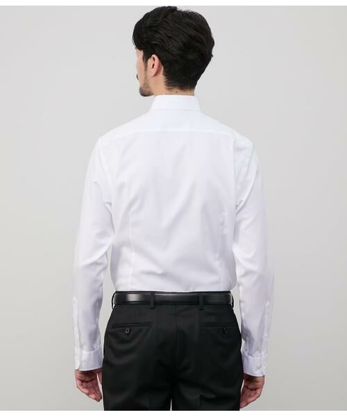 NEWYORKER / ニューヨーカー シャツ・ブラウス | NY CARE FREE・SUPIMA COTTON ツイル 長袖スリムフィット ショートポイントワイドカラーシャツ | 詳細3