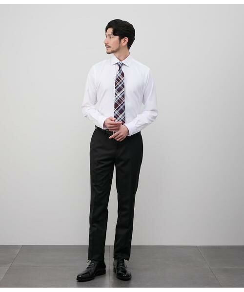 NEWYORKER / ニューヨーカー シャツ・ブラウス | NY CARE FREE・SUPIMA COTTON ツイル 長袖スリムフィット ショートポイントワイドカラーシャツ | 詳細7