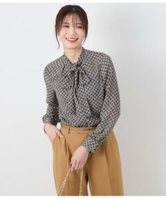 NEWYORKER / ニューヨーカー マルチストライプ スタンドカラーロングシャツ マルチストライプ スタンドカラーロングシャツ（シャツ/ブラウス