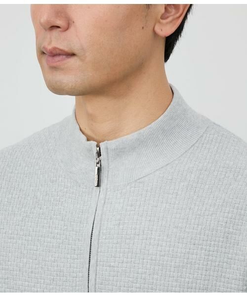 NEWYORKER / ニューヨーカー カーディガン・ボレロ | プレーティング ジップアップカーディガン | 詳細4