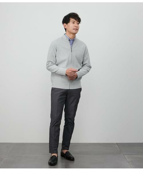 NEWYORKER / ニューヨーカー カーディガン・ボレロ | プレーティング ジップアップカーディガン | 詳細7