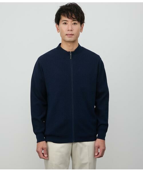 NEWYORKER / ニューヨーカー カーディガン・ボレロ | プレーティング ジップアップカーディガン | 詳細9