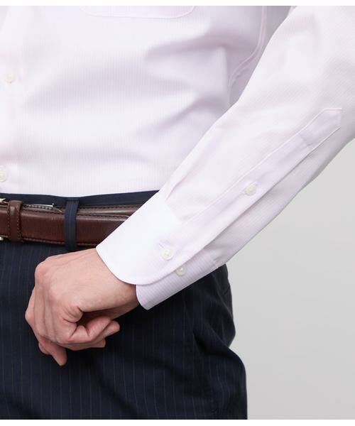 NEWYORKER / ニューヨーカー シャツ・ブラウス | NY CARE FREE・GIZA COTTON ロンドンストライプ 長袖ワイドカラーシャツ | 詳細6