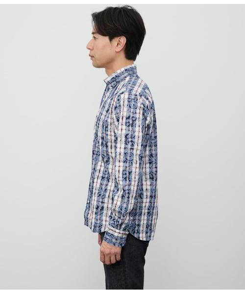 NEWYORKER / ニューヨーカー シャツ・ブラウス | ペイズリーニューヨーカータータン 長袖ショートボタンダウンシャツ | 詳細2