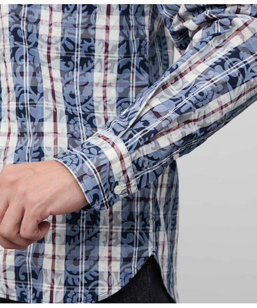 NEWYORKER / ニューヨーカー シャツ・ブラウス | ペイズリーニューヨーカータータン 長袖ショートボタンダウンシャツ | 詳細6