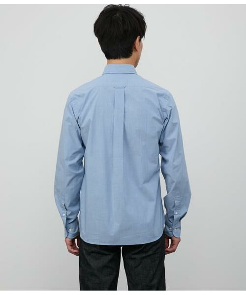 NEWYORKER / ニューヨーカー シャツ・ブラウス | ダンガリー 長袖ショートボタンダウンシャツ | 詳細3