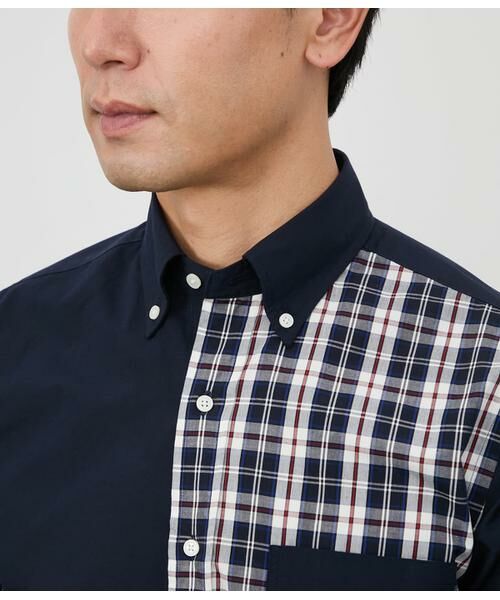 NEWYORKER / ニューヨーカー シャツ・ブラウス | ニューヨーカータータン 長袖ショートボタンダウンシャツ | 詳細5