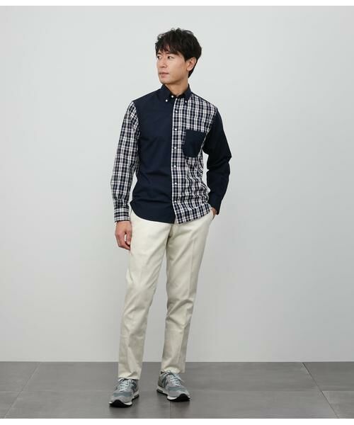 NEWYORKER / ニューヨーカー シャツ・ブラウス | ニューヨーカータータン 長袖ショートボタンダウンシャツ | 詳細8