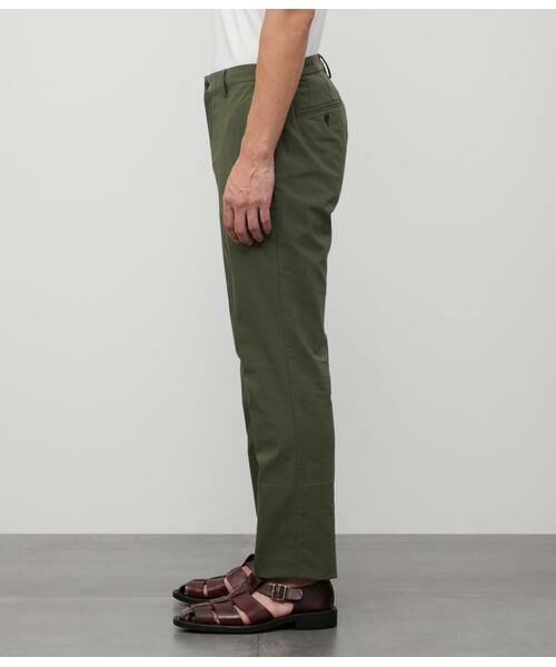 NEWYORKER / ニューヨーカー チノ・ワークパンツ | コットンナイロンリネン シャーリングパンツ | 詳細2