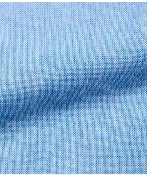 NEWYORKER / ニューヨーカー シャツ・ブラウス | コットンラミー シャンブレー 七分袖カッタウェイカラーシャツ | 詳細12