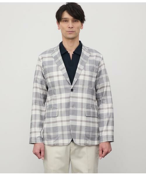 NEWYORKER / ニューヨーカー テーラードジャケット | タイルアートニューヨーカータータン カミーチャジャケット | 詳細1