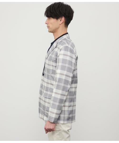 NEWYORKER / ニューヨーカー テーラードジャケット | タイルアートニューヨーカータータン カミーチャジャケット | 詳細2