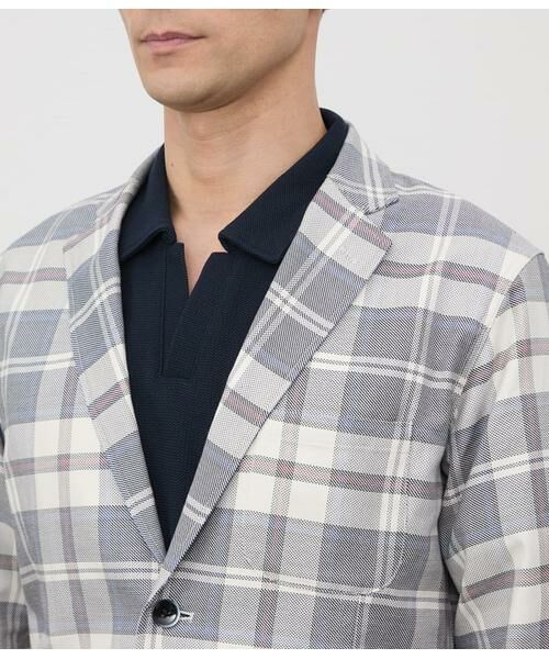 NEWYORKER / ニューヨーカー テーラードジャケット | タイルアートニューヨーカータータン カミーチャジャケット | 詳細4