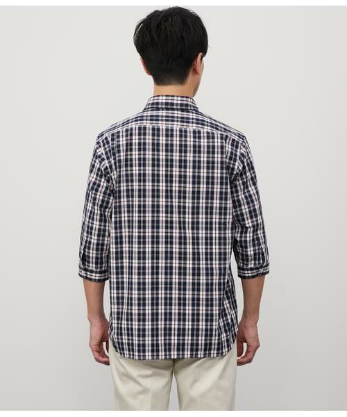 NEWYORKER / ニューヨーカー シャツ・ブラウス | ニューヨーカータータン 七分袖カッタウェイカラーシャツ | 詳細3