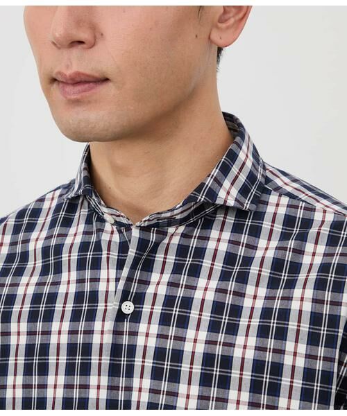 NEWYORKER / ニューヨーカー シャツ・ブラウス | ニューヨーカータータン 七分袖カッタウェイカラーシャツ | 詳細4