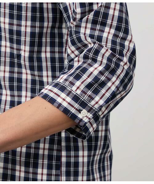 NEWYORKER / ニューヨーカー シャツ・ブラウス | ニューヨーカータータン 七分袖カッタウェイカラーシャツ | 詳細6
