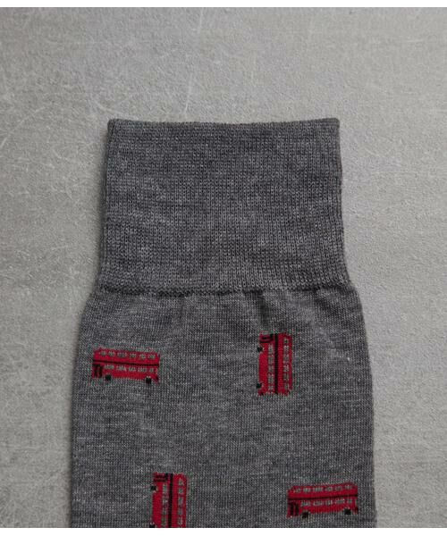 NEWYORKER / ニューヨーカー ソックス | ダブルデッカーバスモチーフ カジュアルソックス | 詳細1