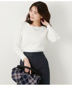 ポップコーンダイヤドット スクエアネックプルオーバー