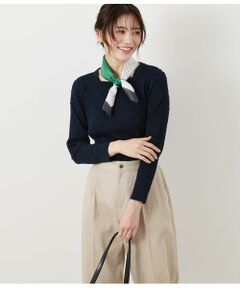 ポップコーンダイヤドット スクエアネックプルオーバー