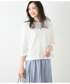 セール】 コットンポリエステルボーダー 前後2WAYカットソー