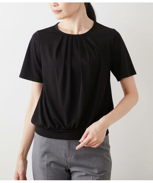 NEWYORKER / ニューヨーカー Tシャツ | トリアセ強撚スムース フロントタック半袖プルオーバー | 詳細11